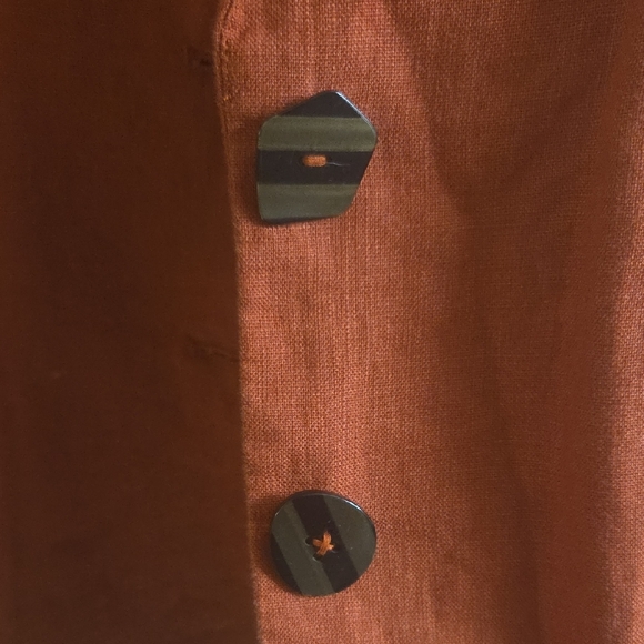 Farm Rio Linen Rust Blazer - Picture 2 of 6